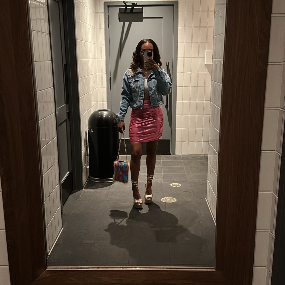 Finesse Pink Mini Skirt